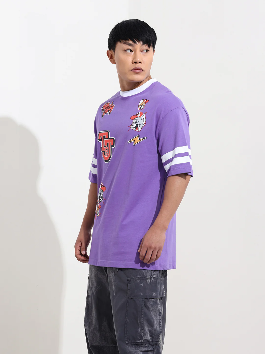 Men's Printed Applique T-shirt - Image 3