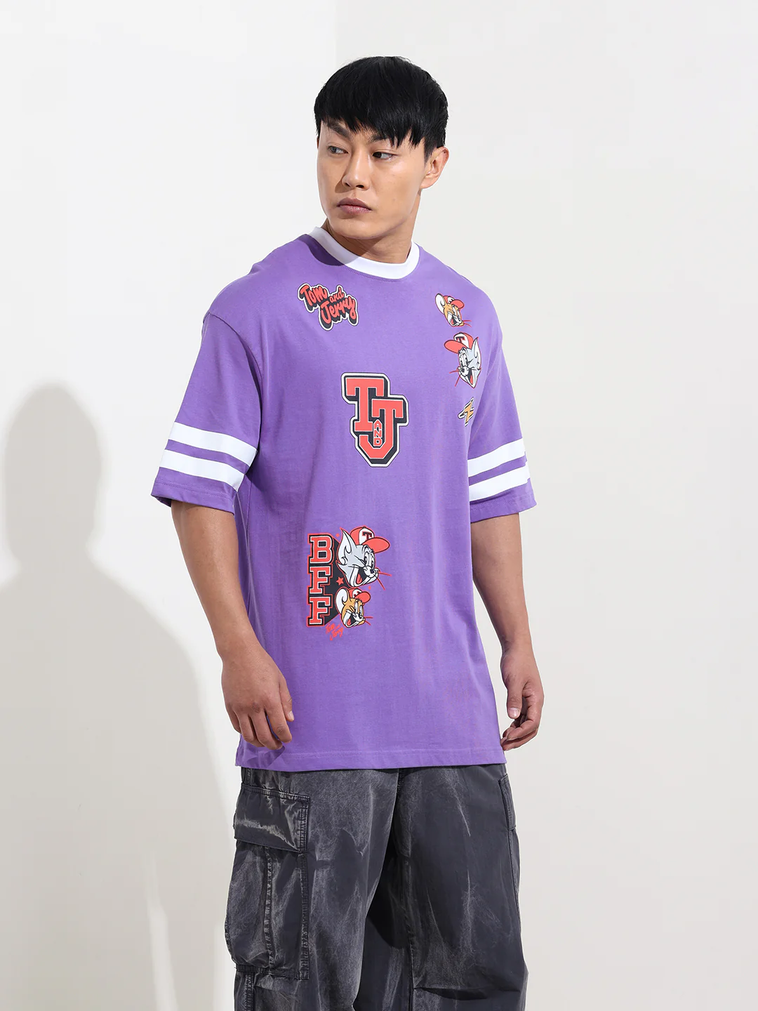 Men's Printed Applique T-shirt - Image 4