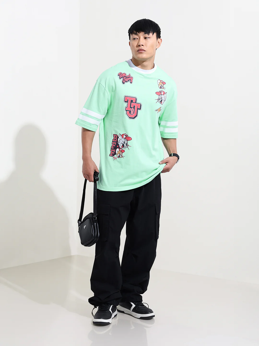 Men's Printed Applique T-shirt - Image 2