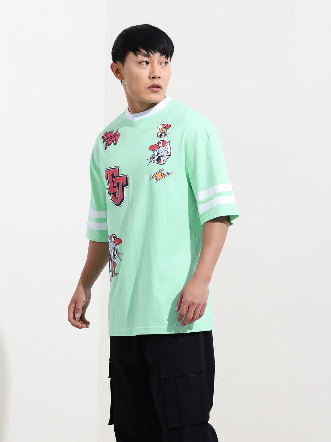 Men's Printed Applique T-shirt - Image 3