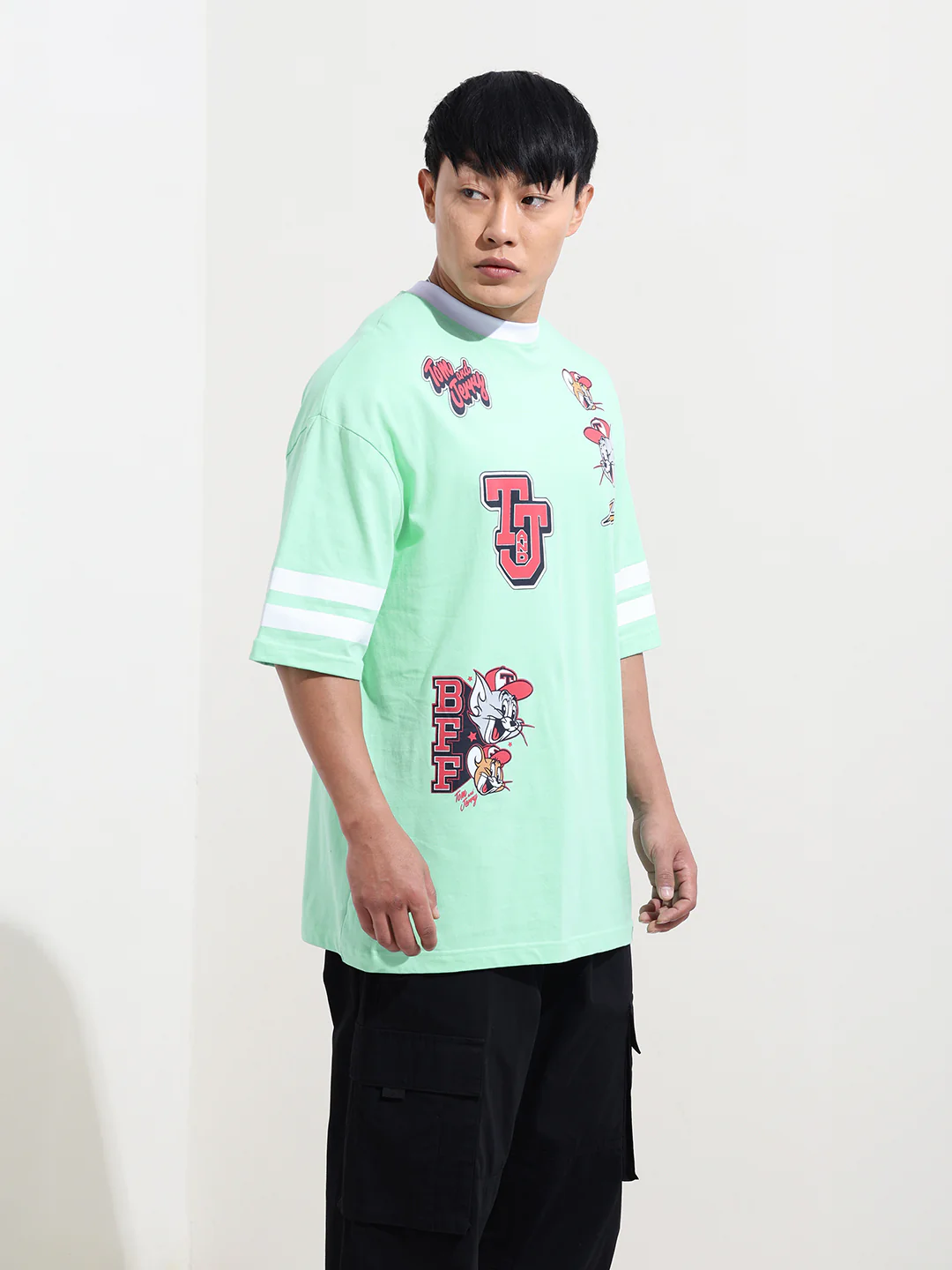 Men's Printed Applique T-shirt - Image 4