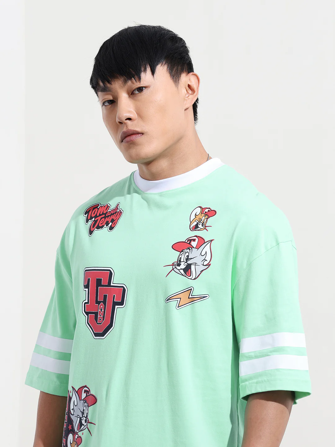 Men's Printed Applique T-shirt - Image 5