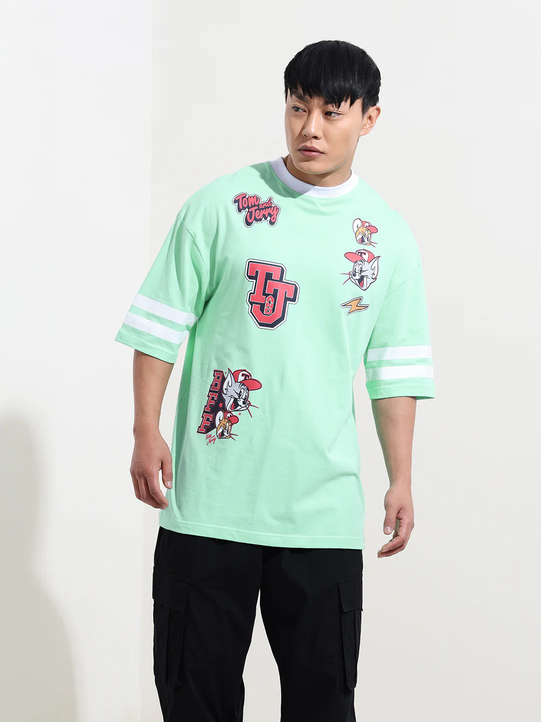 Men's Printed Applique T-shirt - Image 6
