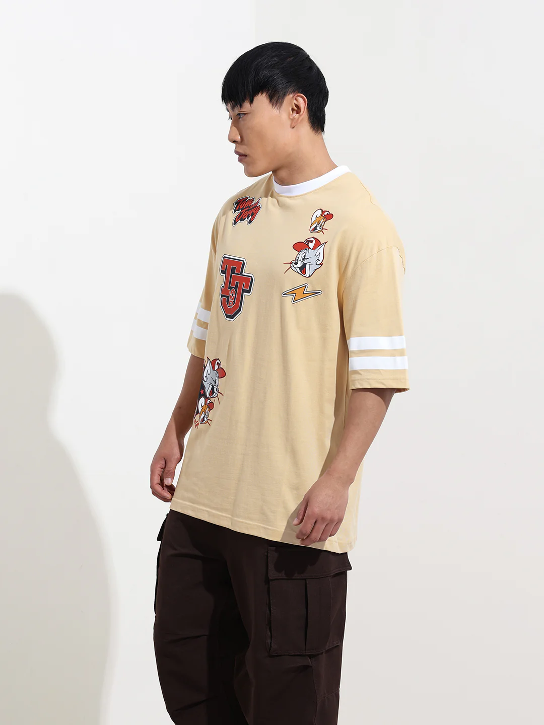 Men's Printed Applique T-shirt - Image 3