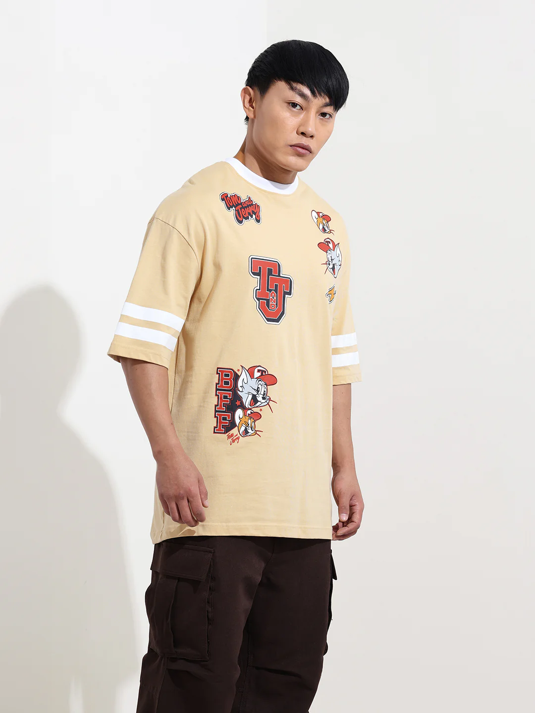 Men's Printed Applique T-shirt - Image 4