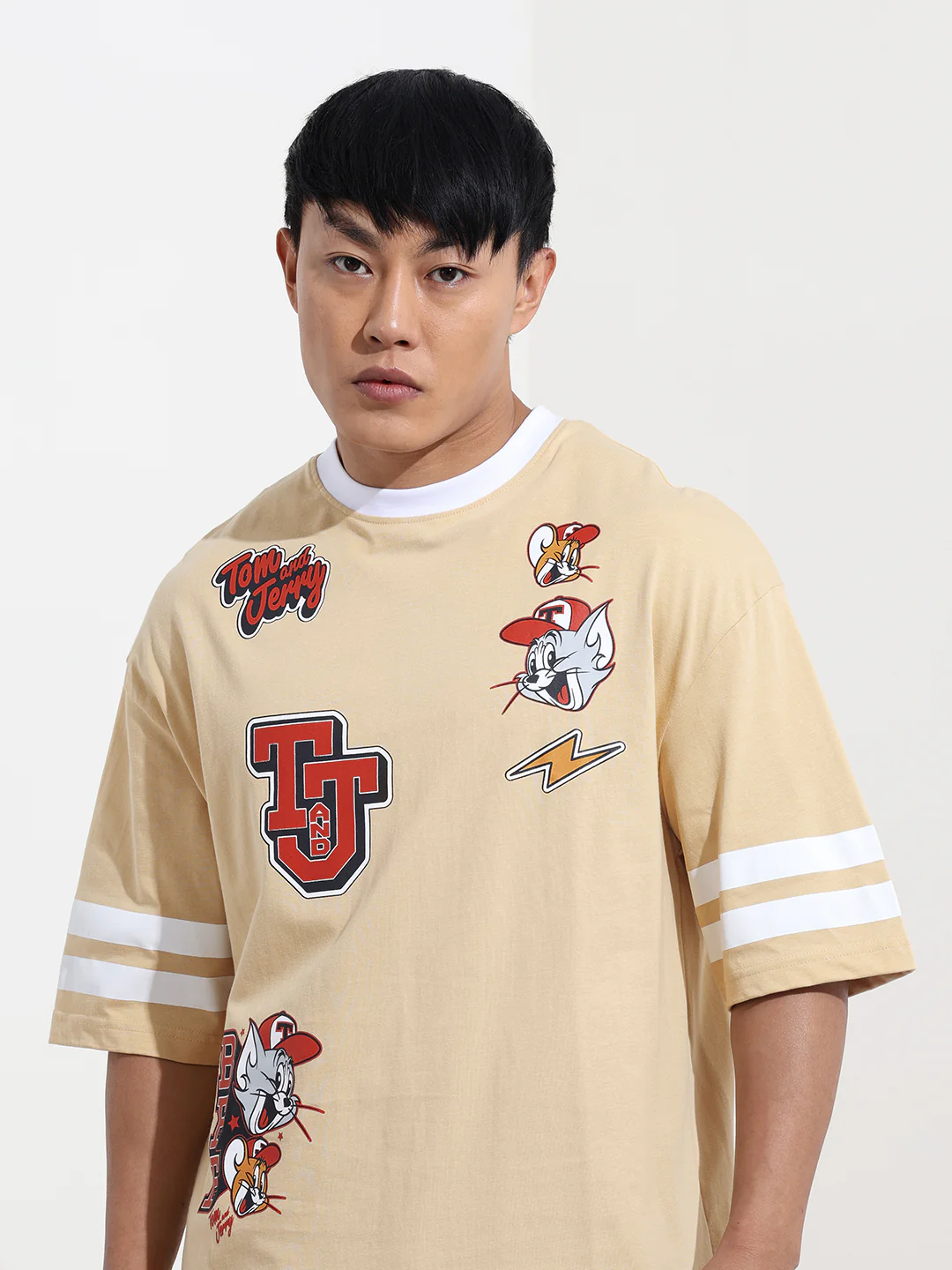 Men's Printed Applique T-shirt - Image 5