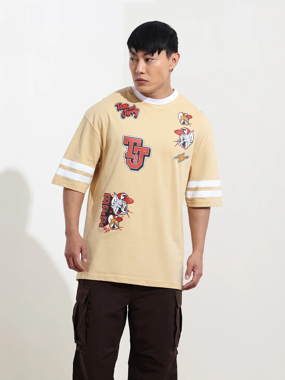 Men's Printed Applique T-shirt - Image 6