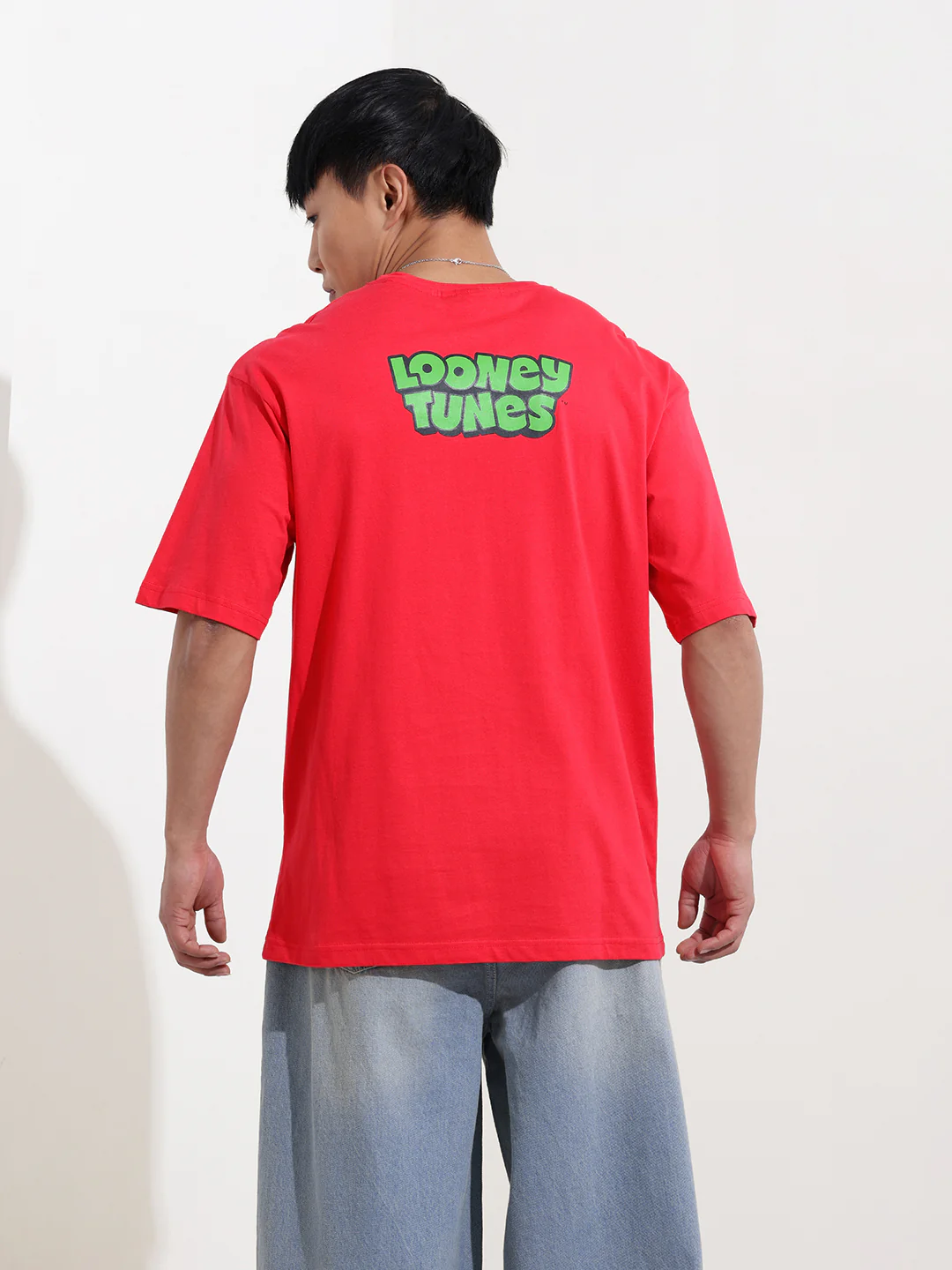 Men's Pink Boxy Fit Bugs Bunny Character Merchandise T-Shirt - Image 7