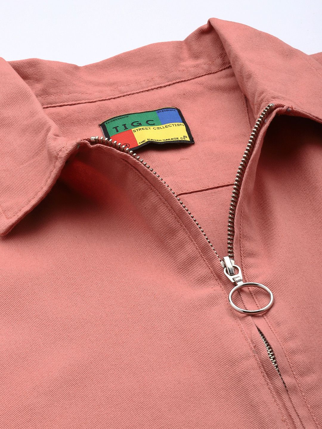 Men's Pink Oversized Solid Korean Street Wear Shirt - Image 6