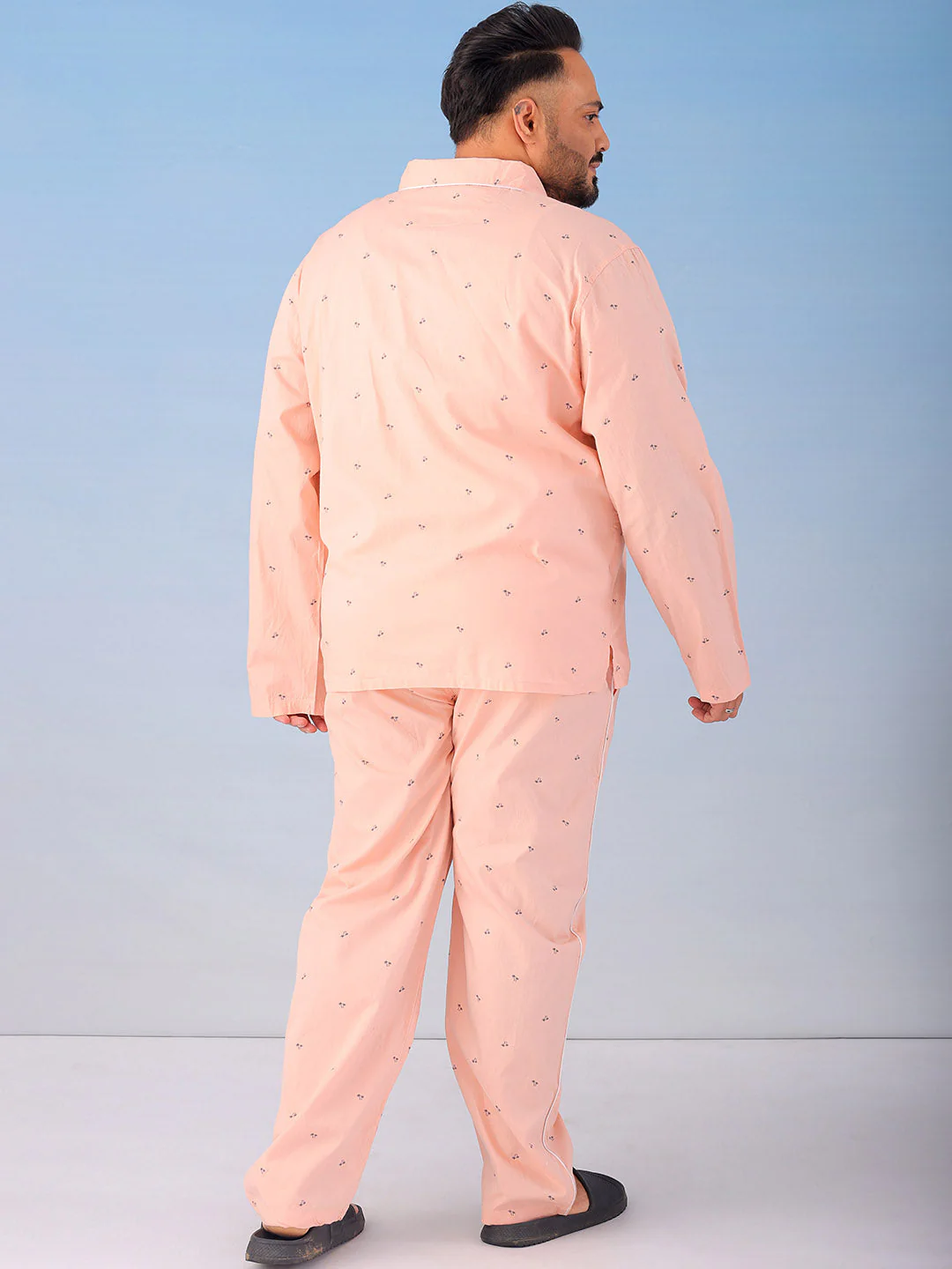Men's Printed Plus Size Lounge Set - Image 5