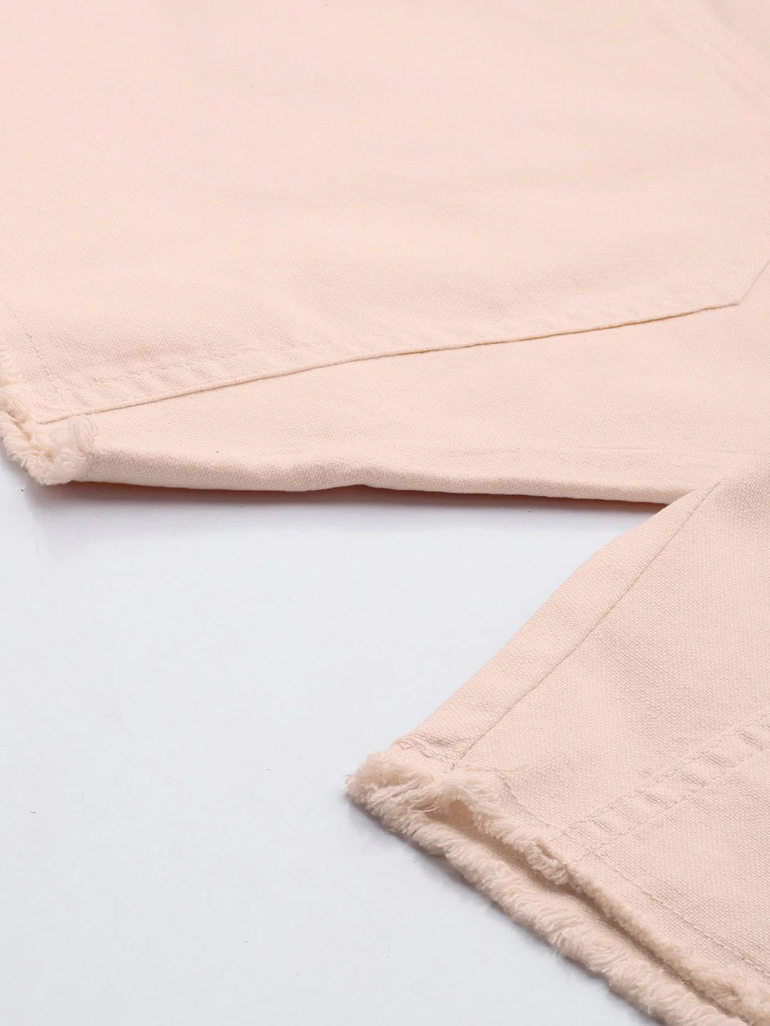 Men's Mellow Peach Relaxed Fit Solid Utility Shorts - Image 6