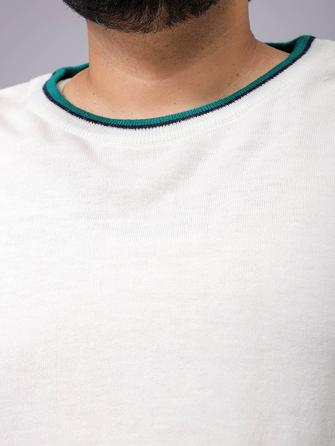 Men's Plus Fit Solid Crew Neck Sweater - Image 6