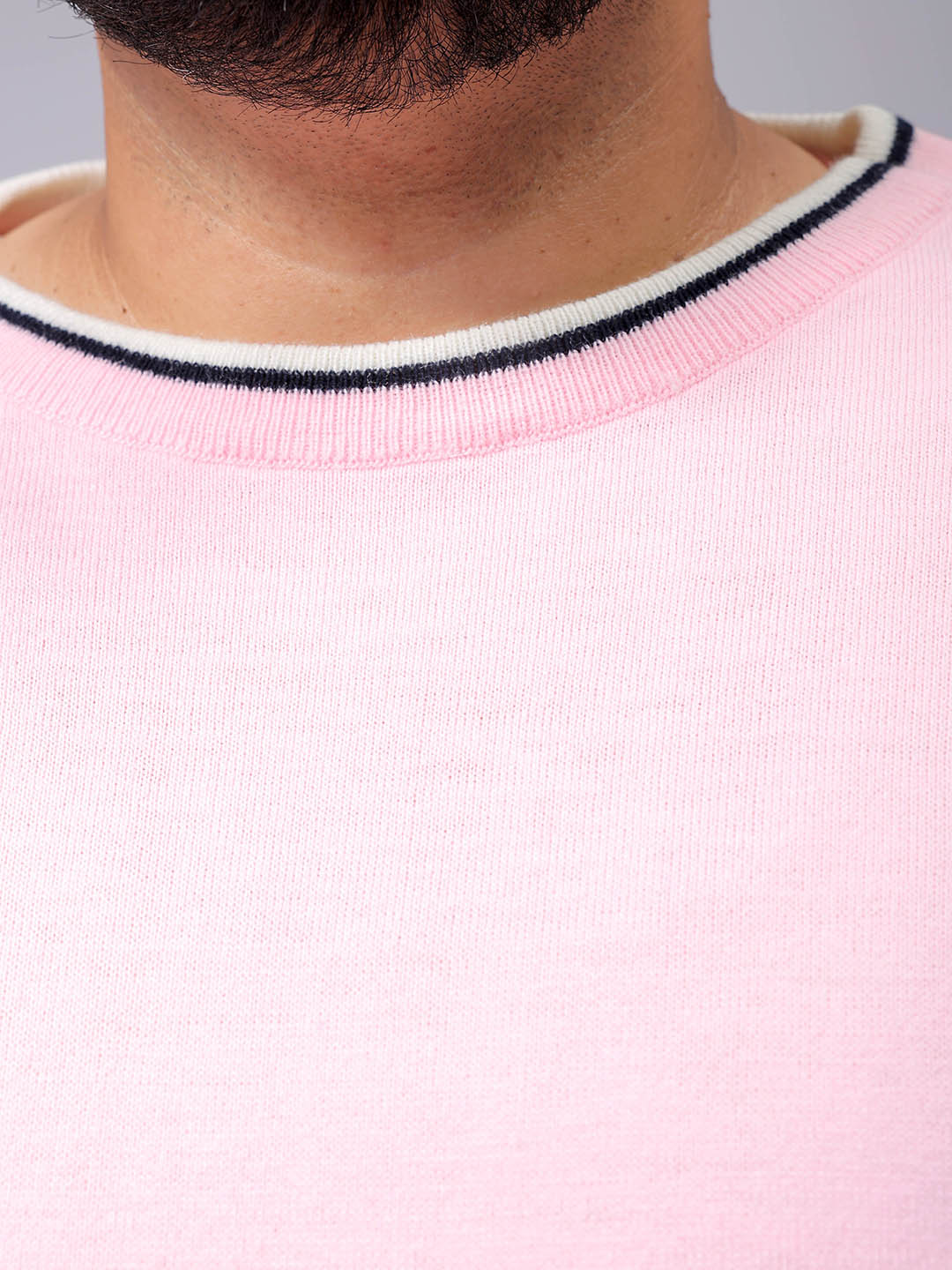 Men's Plus Fit Solid Crew Neck Sweater - Image 6