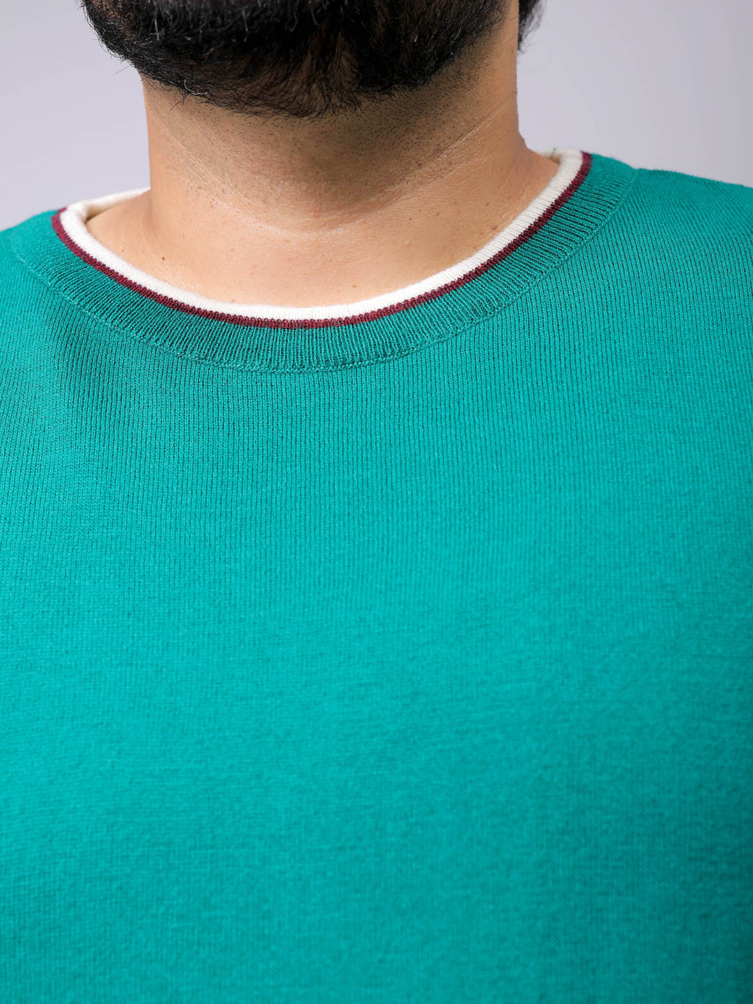 Men's Plus Fit Solid Crew Neck Sweater - Image 6