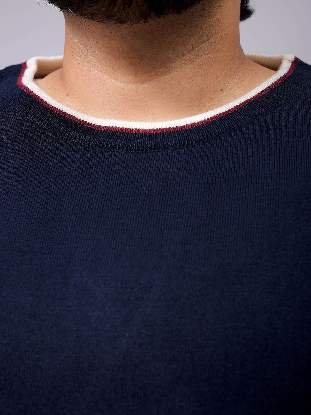 Men's Plus Fit Solid Crew Neck Sweater - Image 6