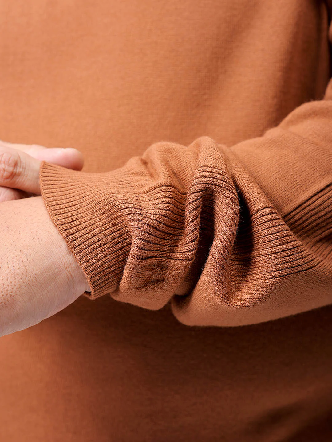 Men's Plus Fit Solid Turtle Neck Sweater - Image 7