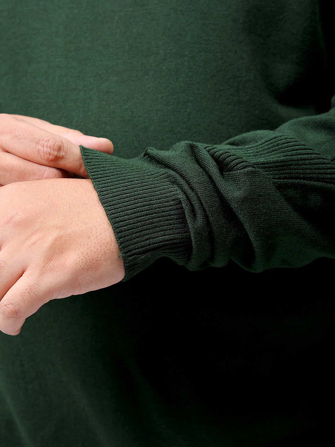 Men's Plus Fit Solid Turtle Neck Sweater - Image 7