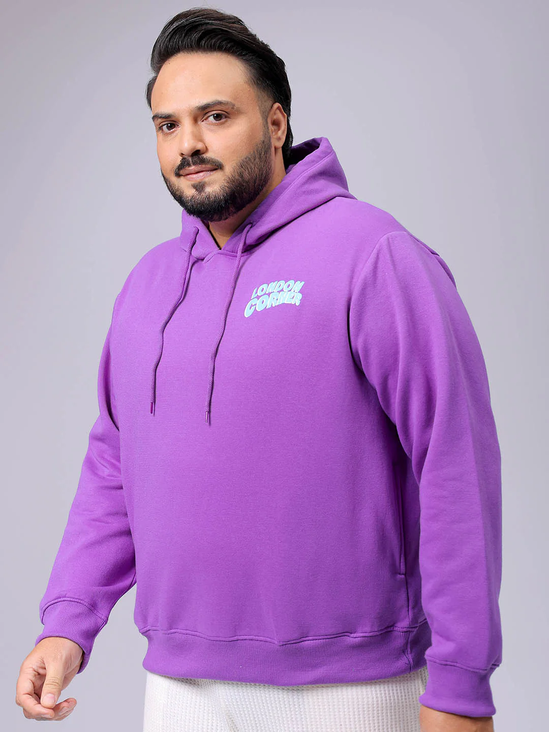 Men's Plus Fit Statement Overhead Hooded Sweatshirt - Image 2