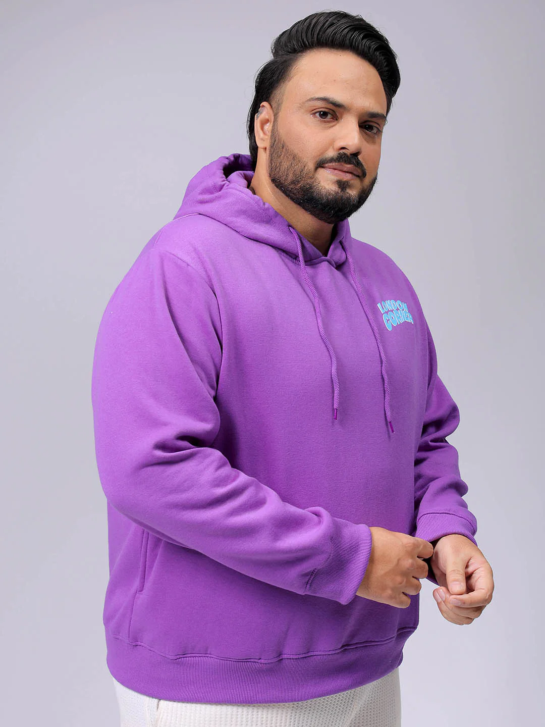 Men's Plus Fit Statement Overhead Hooded Sweatshirt - Image 3