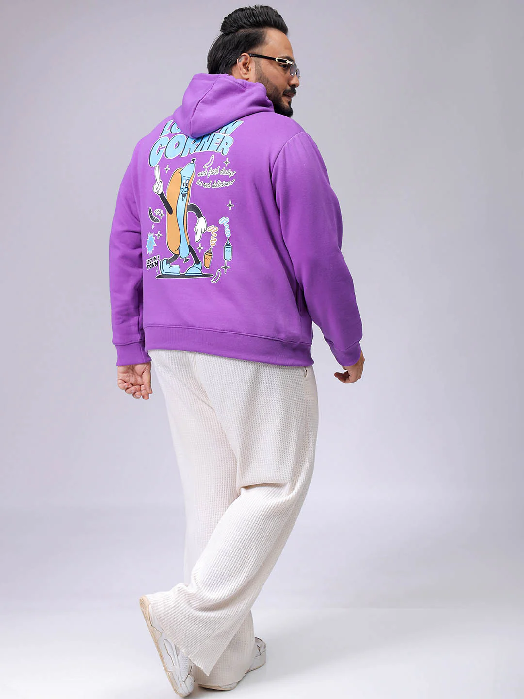 Men's Plus Fit Statement Overhead Hooded Sweatshirt - Image 5