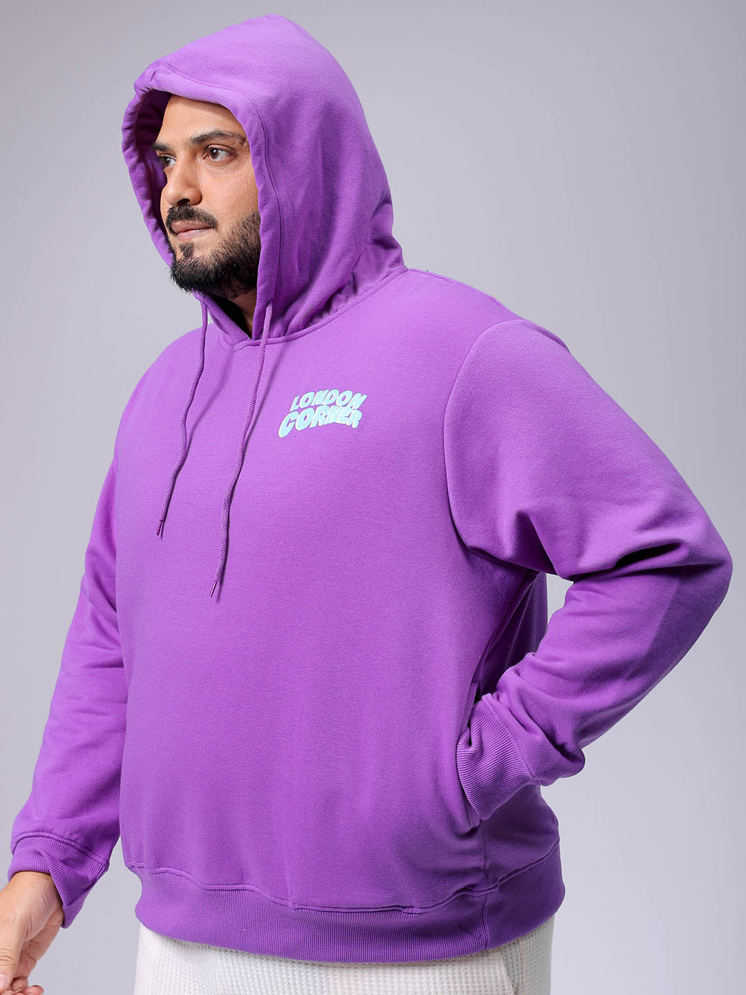 Men's Plus Fit Statement Overhead Hooded Sweatshirt - Image 6