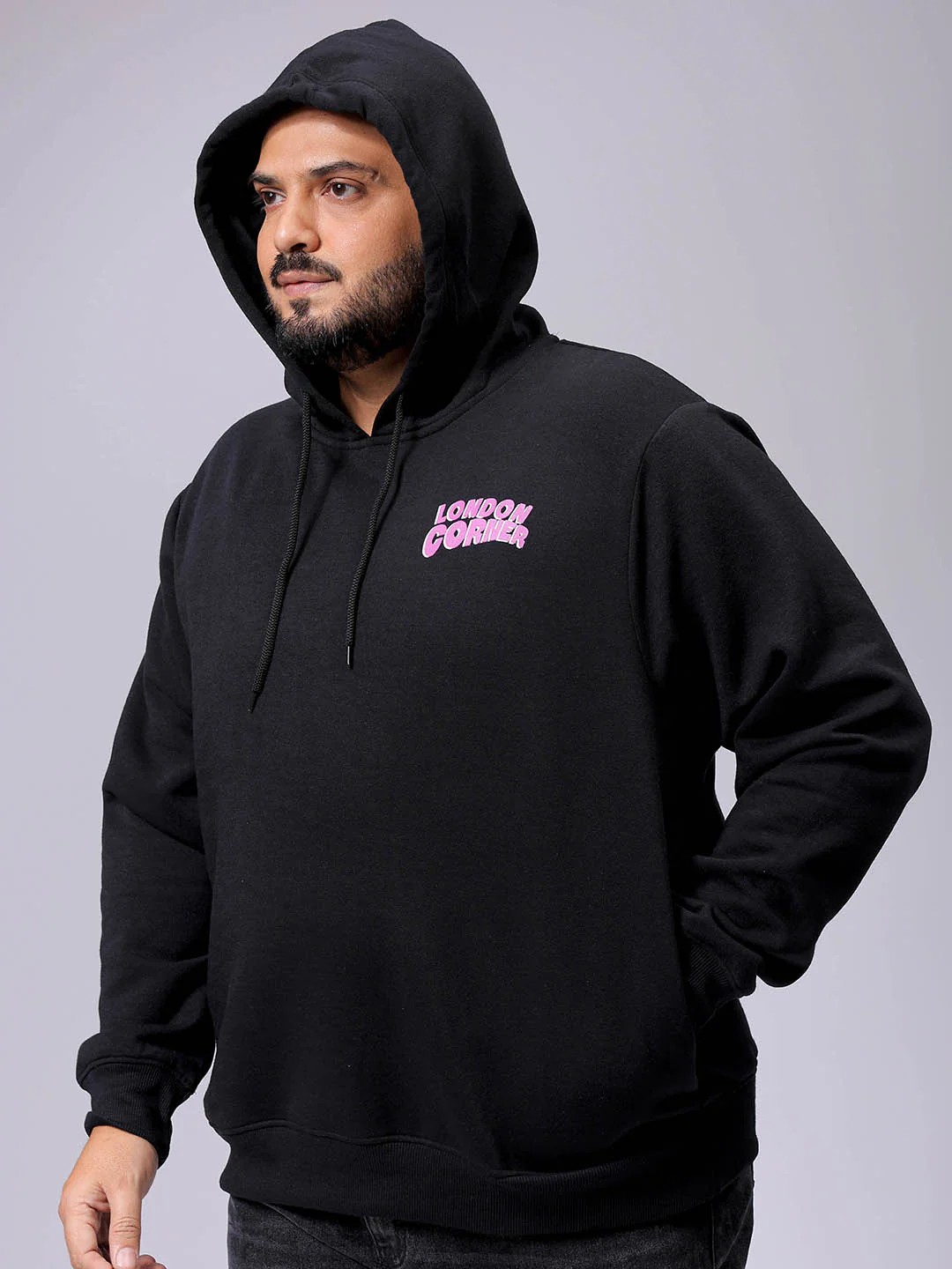 Men's Plus Fit Statement Overhead Hooded Sweatshirt - Image 6
