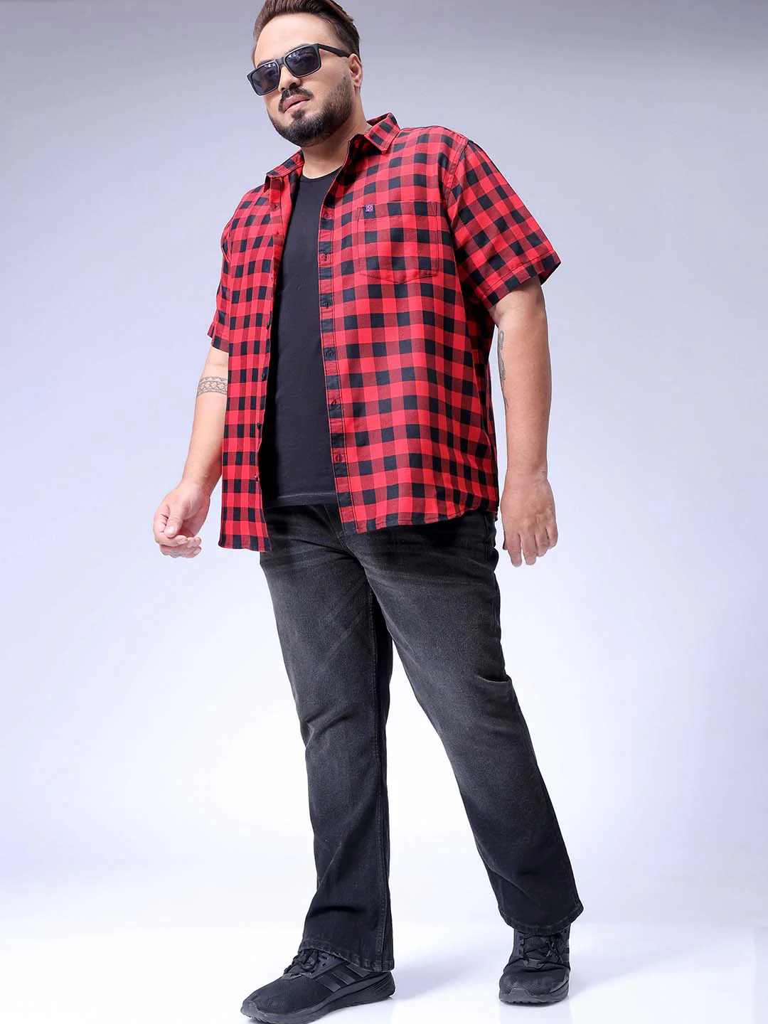 Men's Black Bootcut Fit Casual Jeans - Image 3