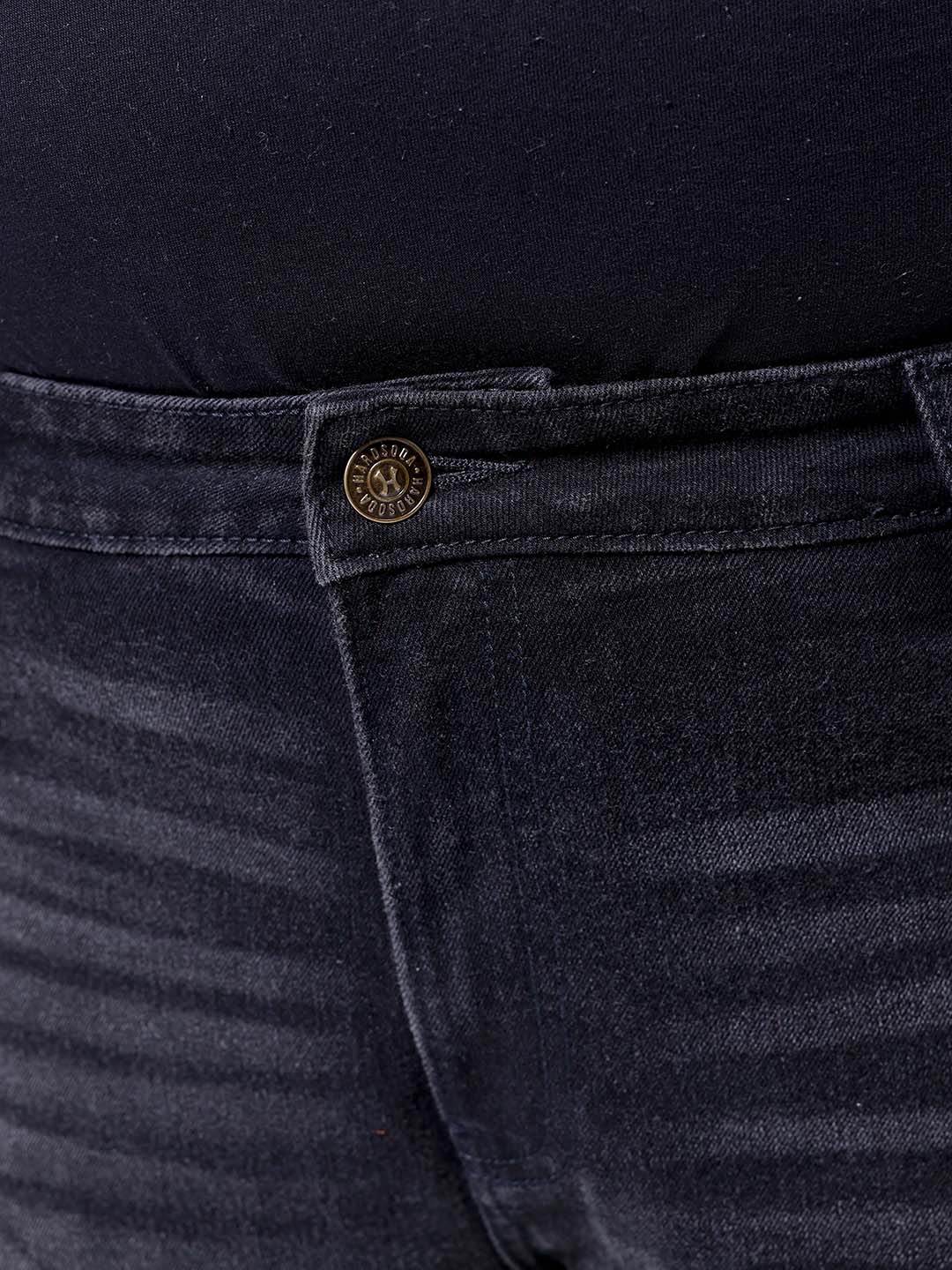 Men's Black Bootcut Fit Casual Jeans - Image 6
