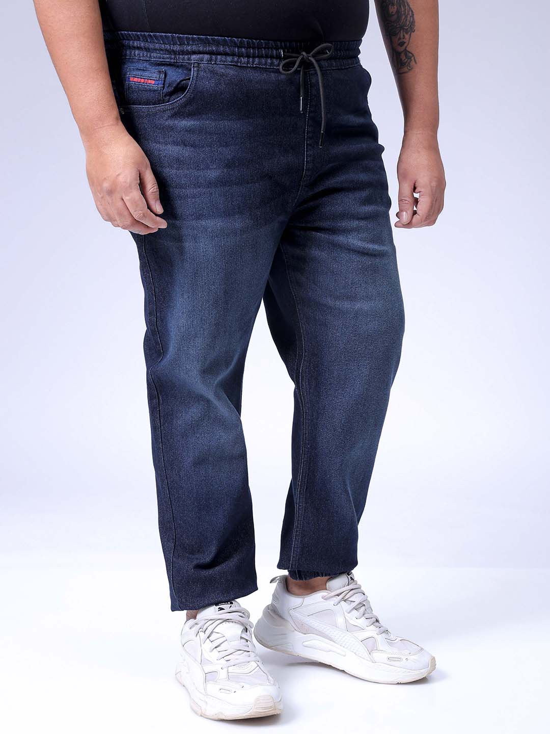 Men's Black Slim Fit Casual Jeans - Image 4