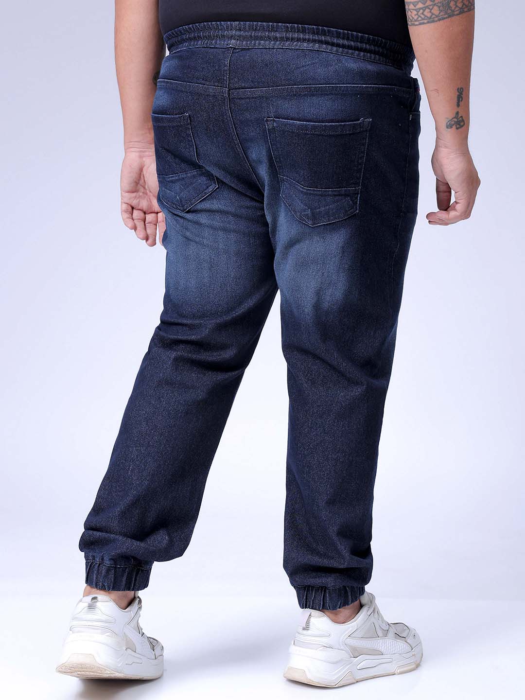 Men's Black Slim Fit Casual Jeans - Image 5
