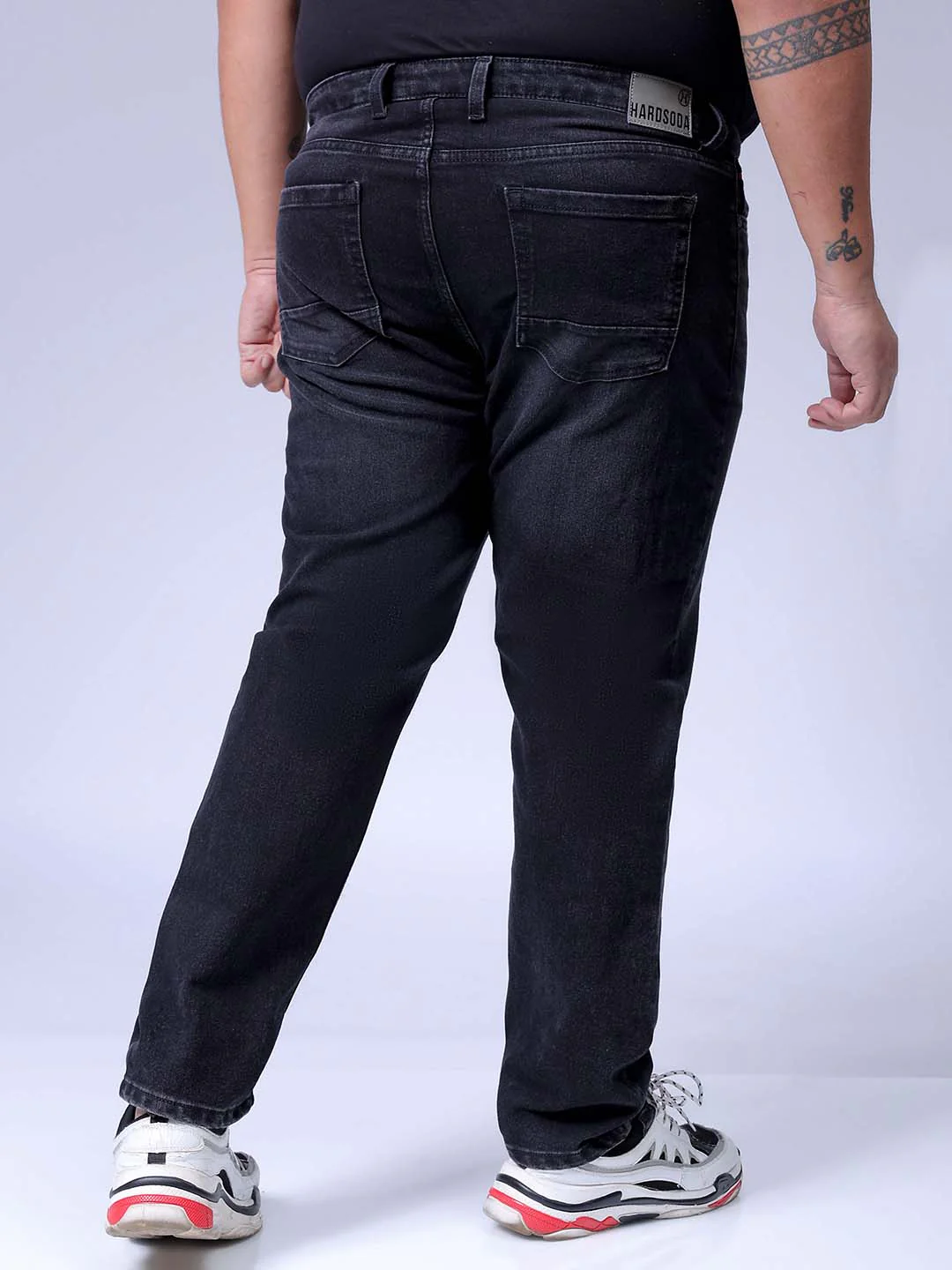 Men's Black Slim Fit Casual Jeans - Image 5