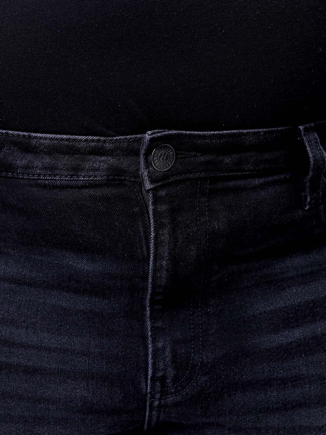 Men's Black Slim Fit Casual Jeans - Image 6