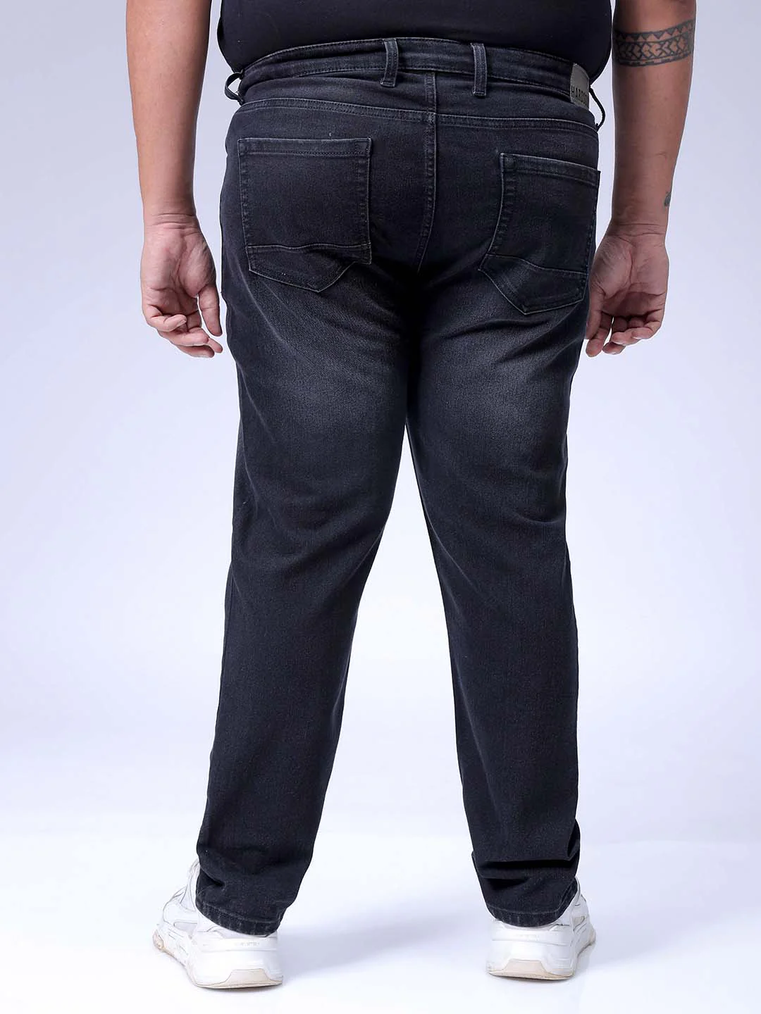 Men's Black Slim Fit Casual Jeans - Image 5