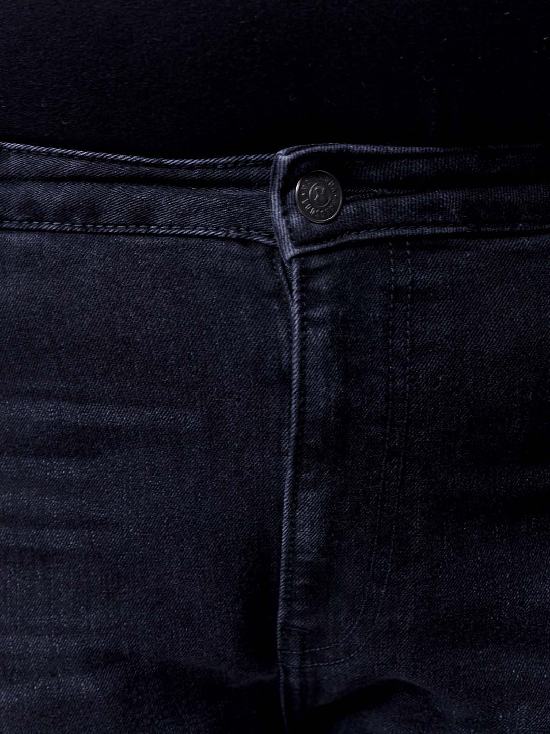 Men's Black Slim Fit Casual Jeans - Image 6