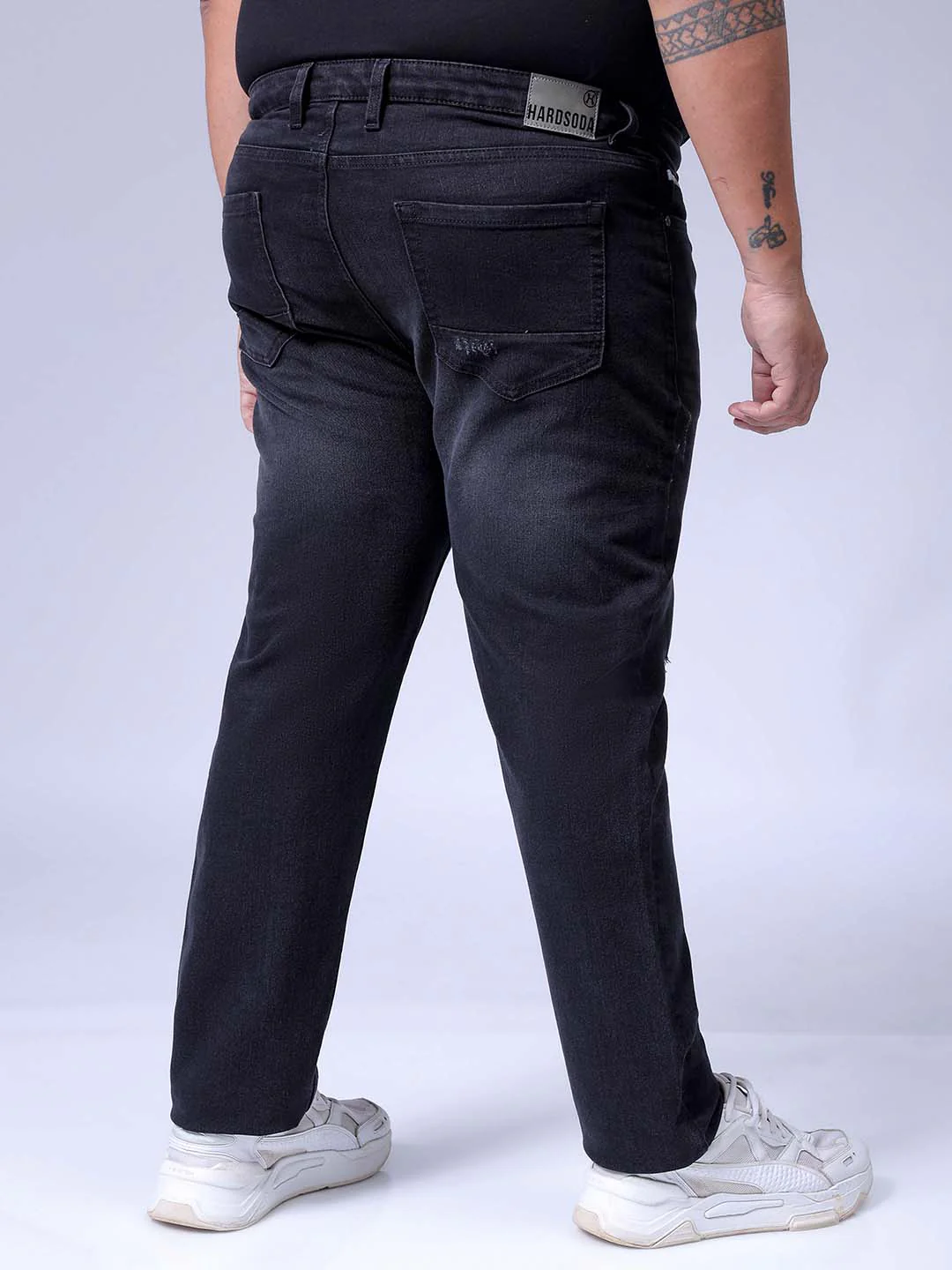 Men's Black Slim Fit Casual Jeans - Image 5