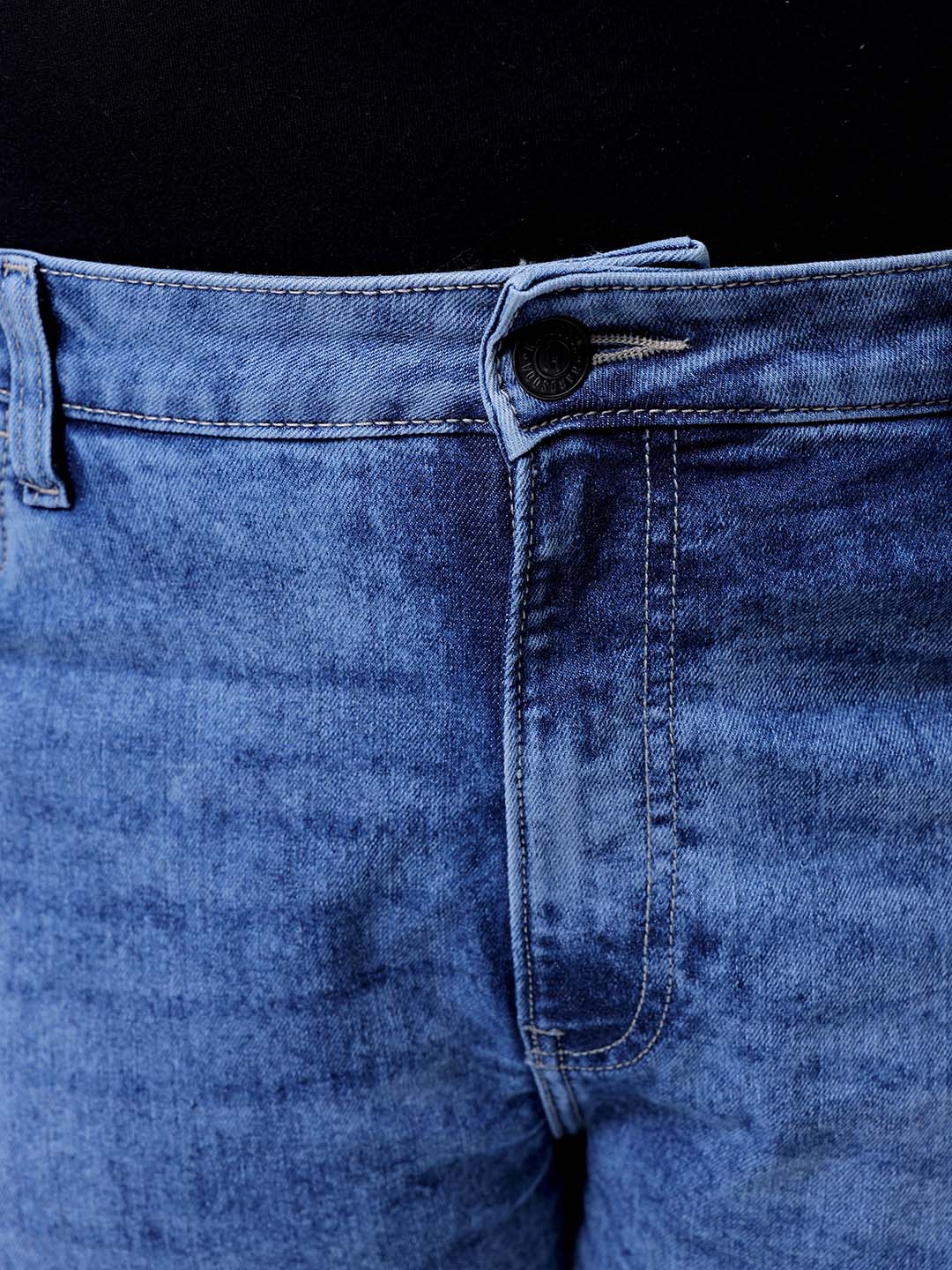 Men's Blue Bootcut Fit Casual Jeans - Image 6