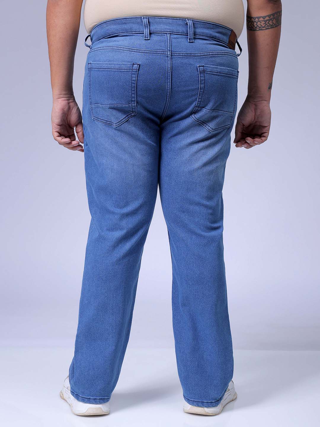 Men's Blue Bootcut Fit Casual Jeans - Image 5