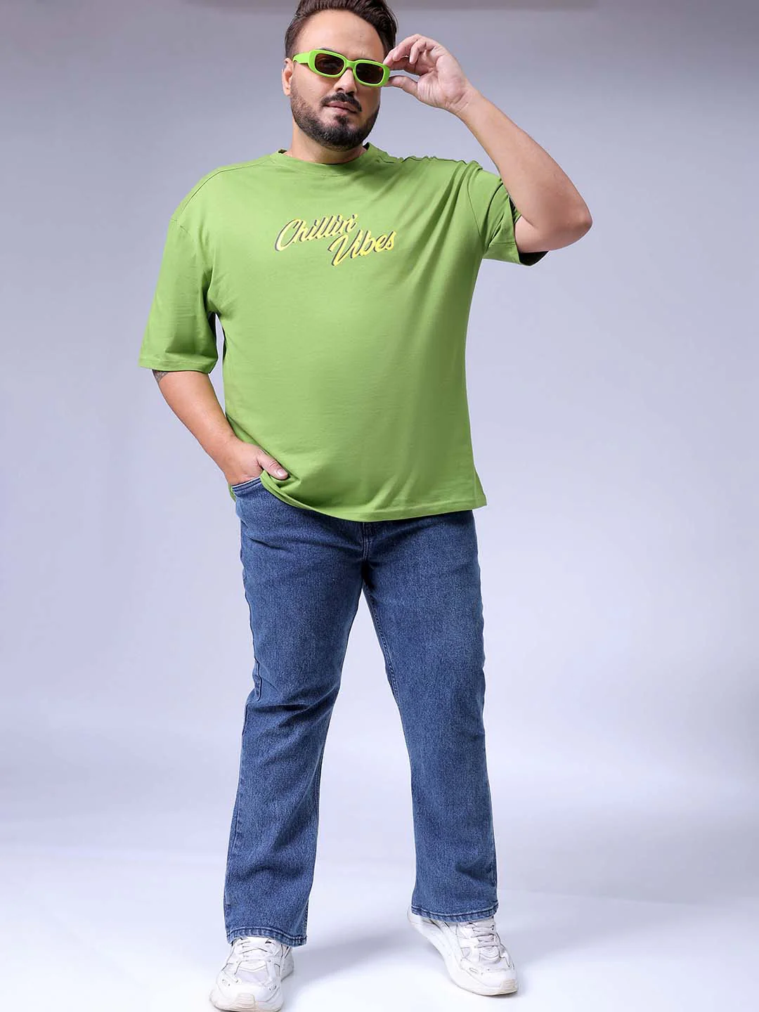 Men's Blue Bootcut Fit Casual Jeans - Image 2