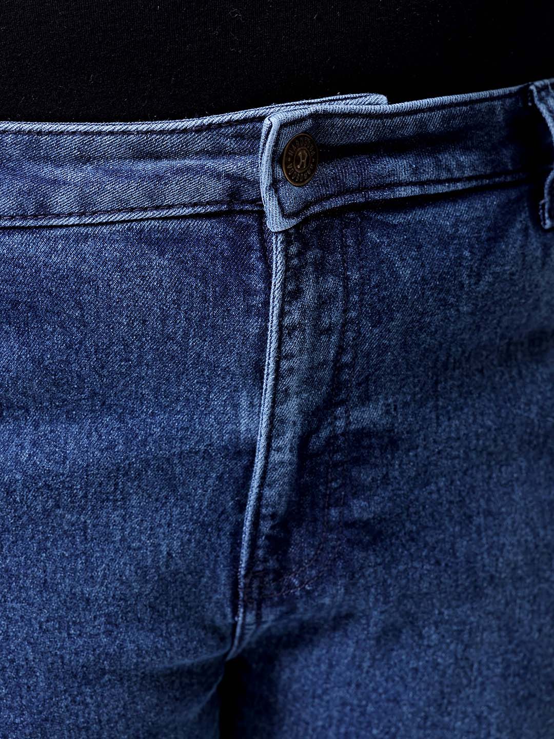 Men's Blue Bootcut Fit Casual Jeans - Image 6