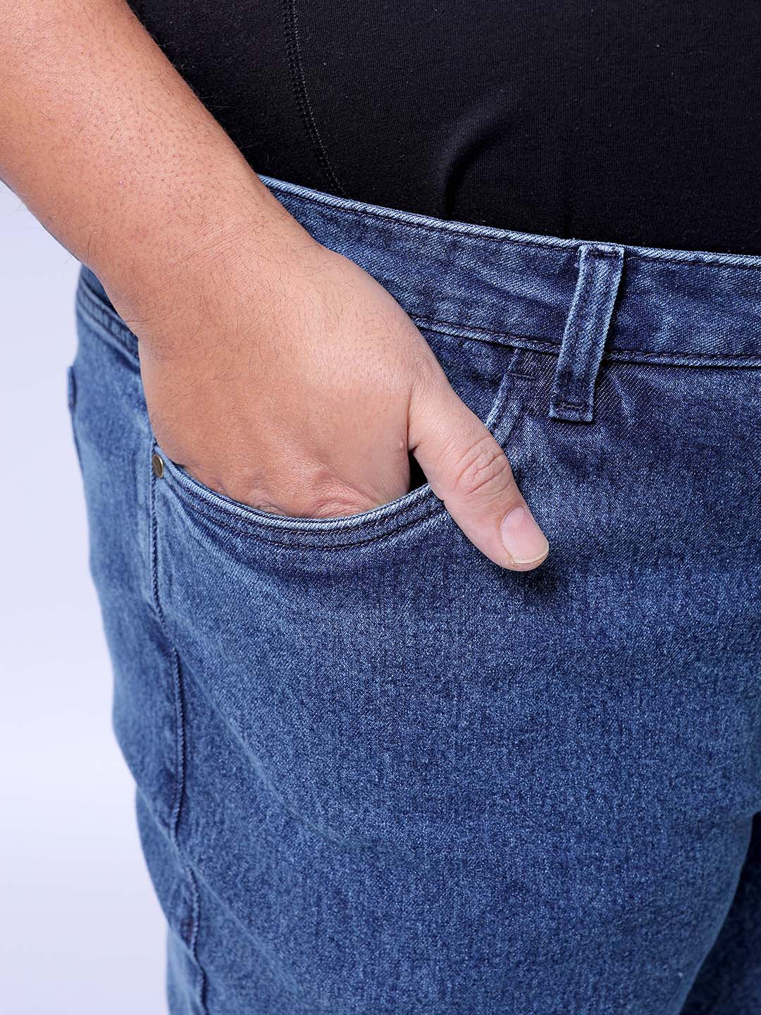 Men's Blue Bootcut Fit Casual Jeans - Image 7