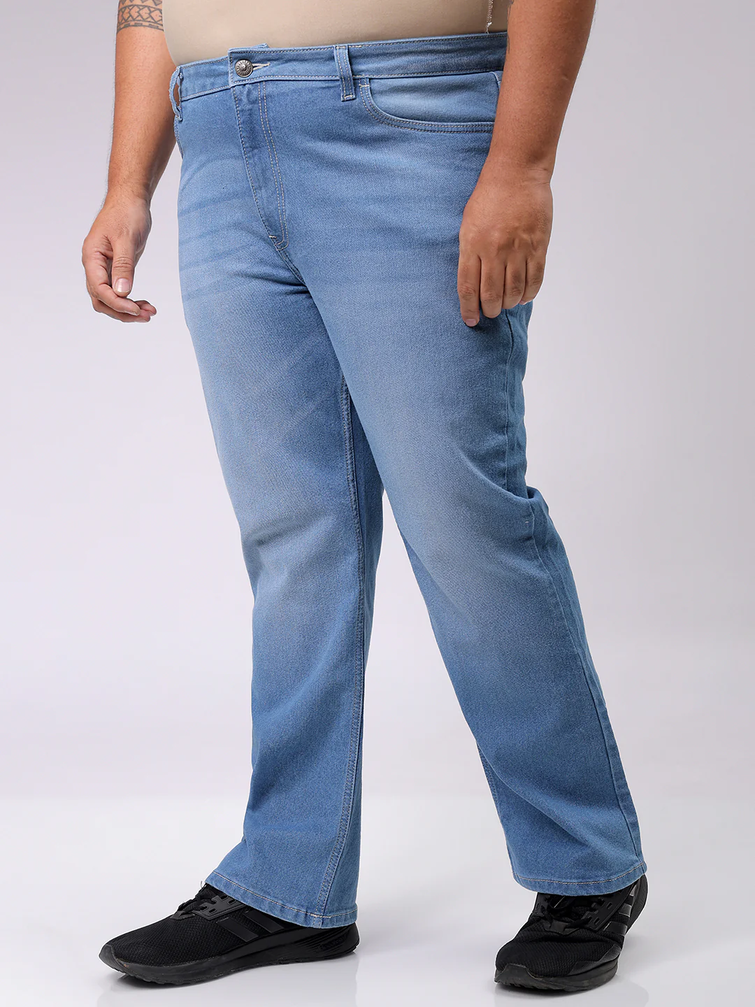 Men's Blue Bootcut Fit Casual Jeans - Image 3