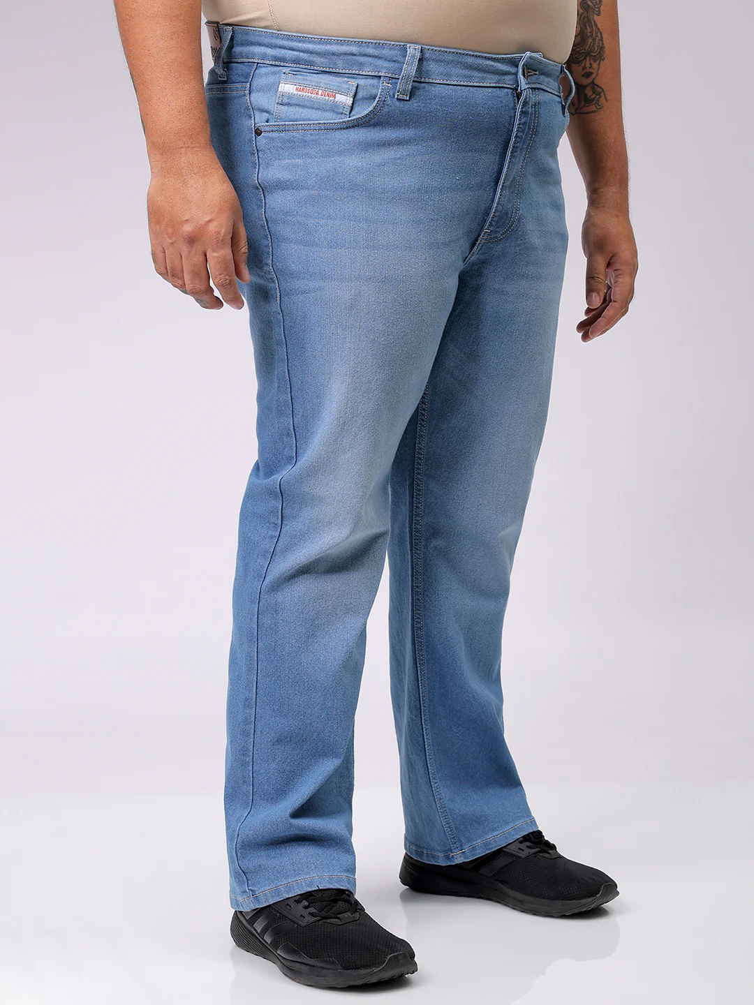 Men's Blue Bootcut Fit Casual Jeans - Image 4
