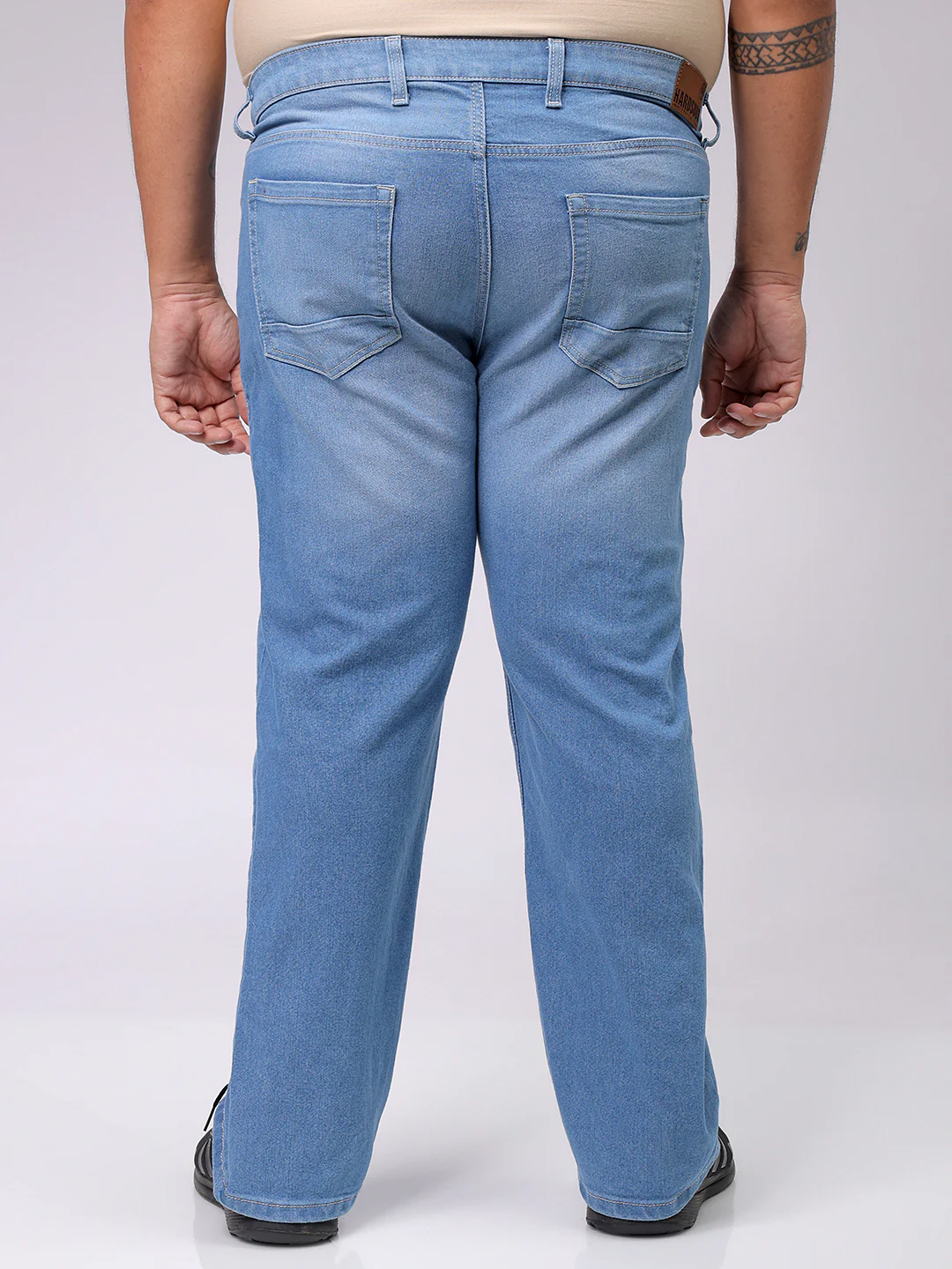 Men's Blue Bootcut Fit Casual Jeans - Image 5