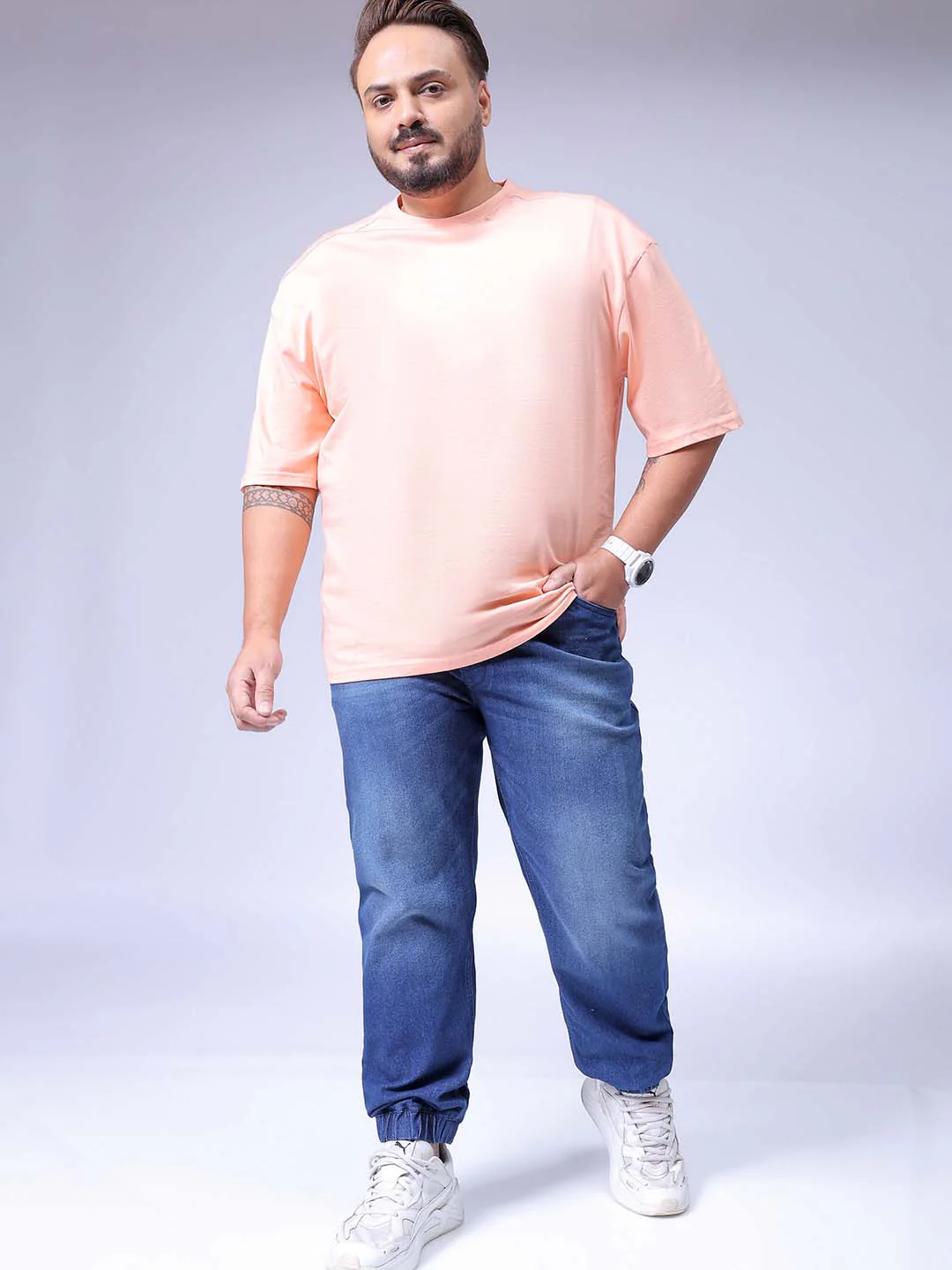 Men's Blue Slim Fit Casual Jeans - Image 2