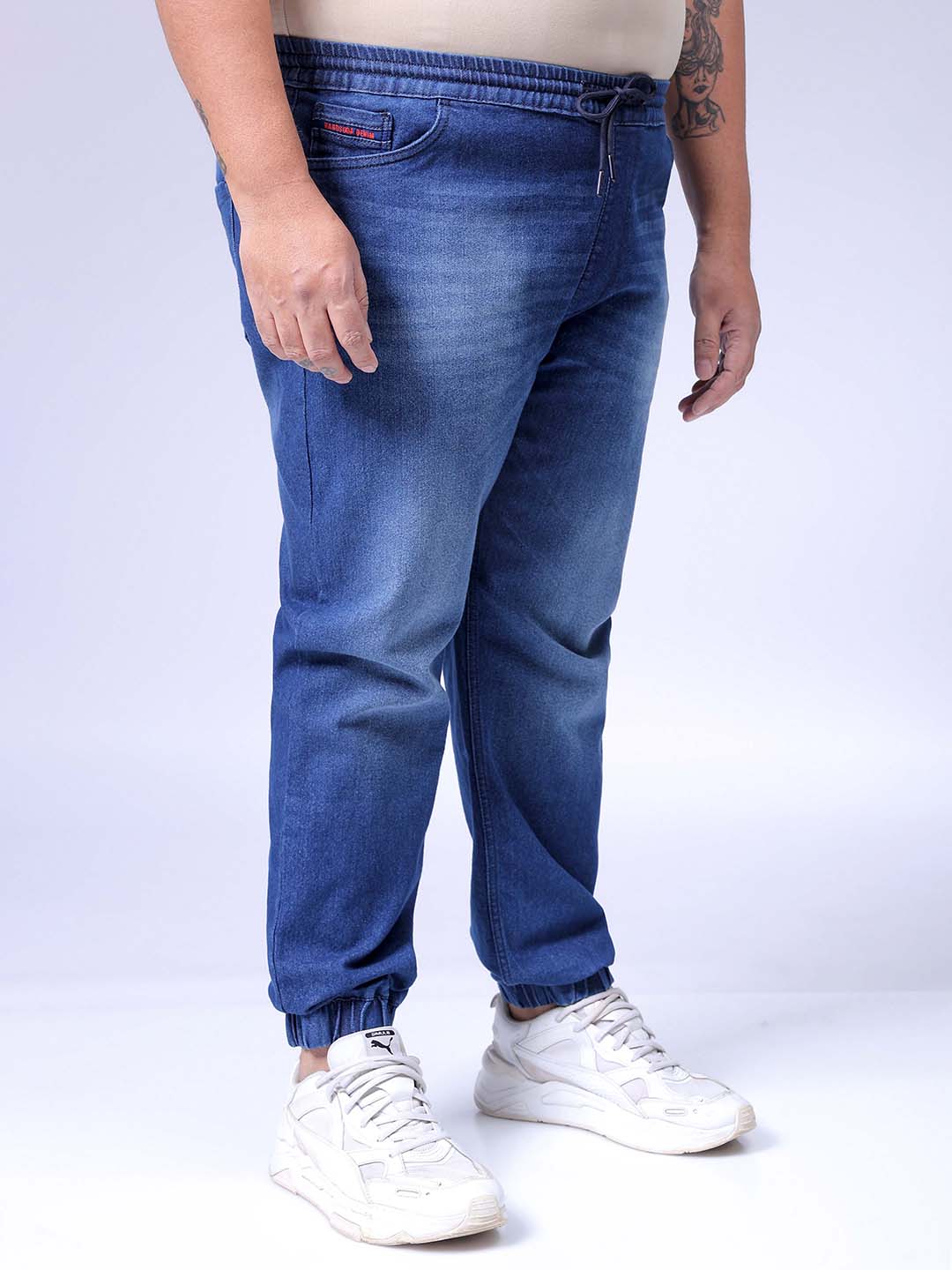 Men's Blue Slim Fit Casual Jeans - Image 4