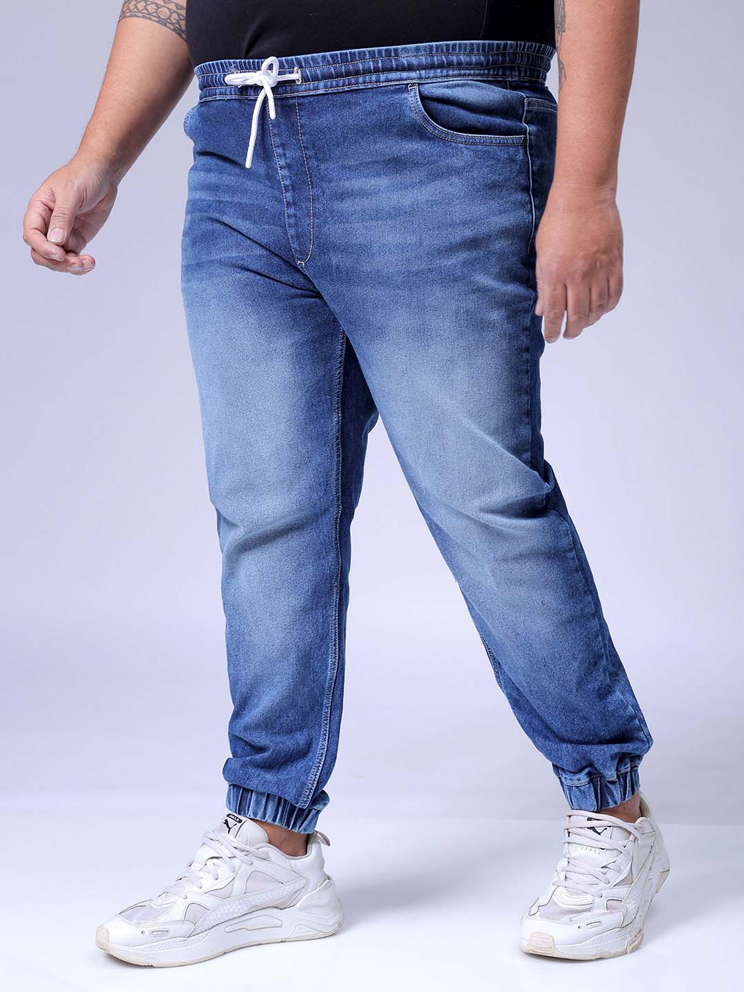 Men's Blue Slim Fit Casual Jeans - Image 2