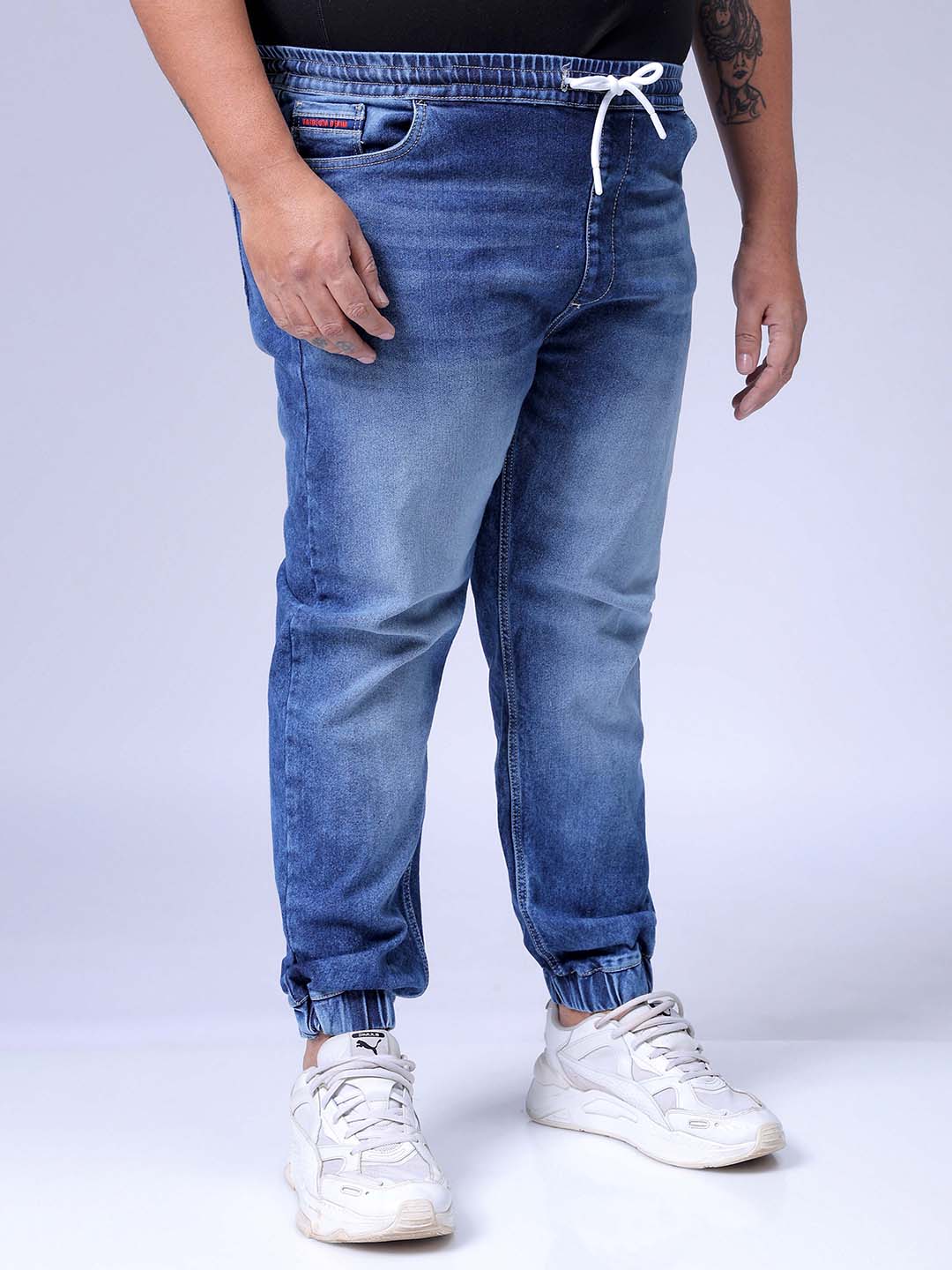 Men's Blue Slim Fit Casual Jeans - Image 4