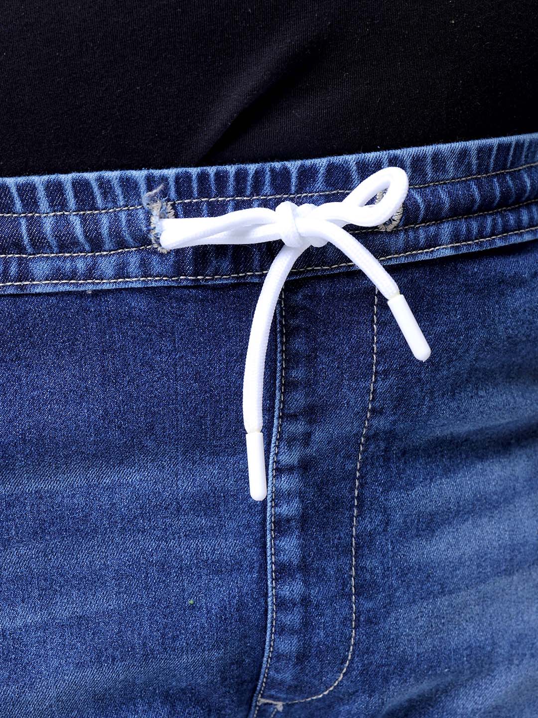 Men's Blue Slim Fit Casual Jeans - Image 6