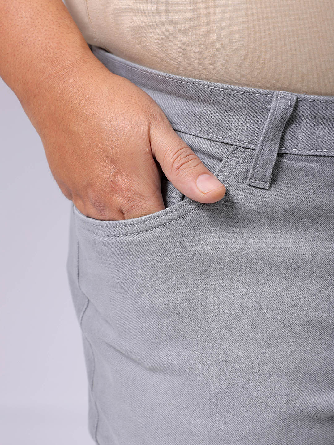 Men's Plus Size Bootcut Solid Jeans - Image 7