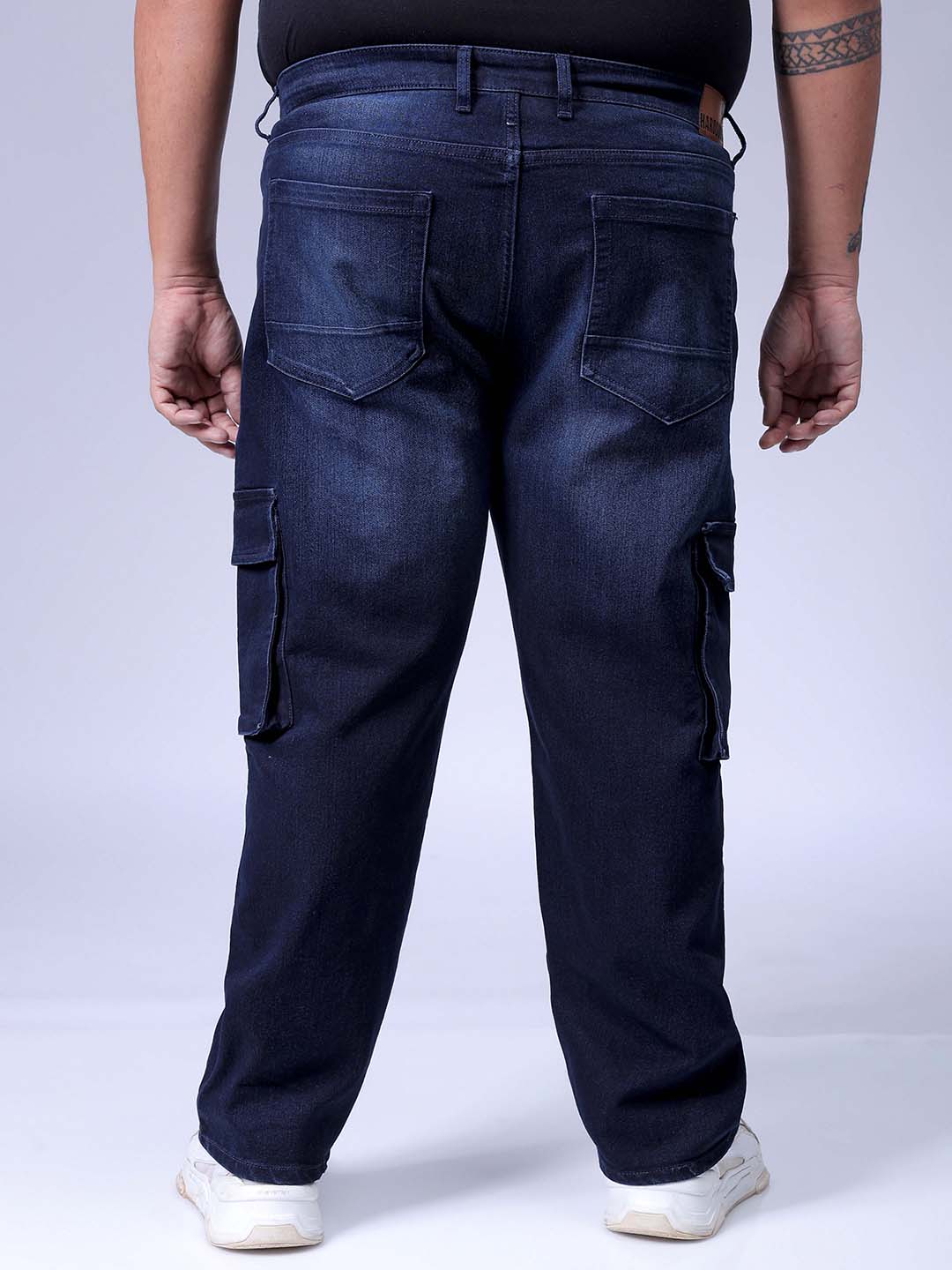 Men's Blue Relaxed Fit Casual Jeans - Image 5